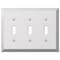 Amerelle Wall Plate, Number of Gangs: 3 gang Stamped Steel, Polished Chrome Finish, Chrome 161TTT - alternate 3